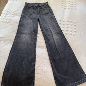 MOTHER Charcoal Flare Jeans